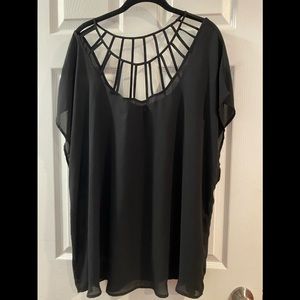 Torrid black strappy top
